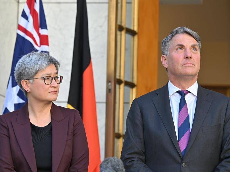 Senior ministers Penny Wong and Richard Marles will hold talks with their US counterparts next week. (Mick Tsikas/AAP PHOTOS)