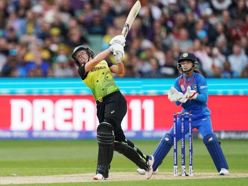 Alyssa Healy smashed 75 off 39 balls in the women's T20 World Cup final against India.