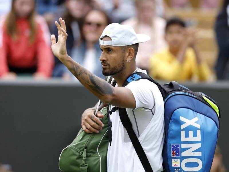 Australian Nick Kyrgios has been fined $US10,000 for his behaviour at Wimbledon.