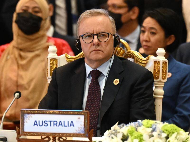 Prime Minister Anthony Albanese's trip includes the ASEAN summit in Jakarta and G20 in New Delhi. (Mick Tsikas/AAP PHOTOS)