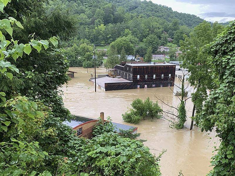 Several rounds of continuing showers and storms are forecast for flood-hit Kentucky. (AP PHOTO)