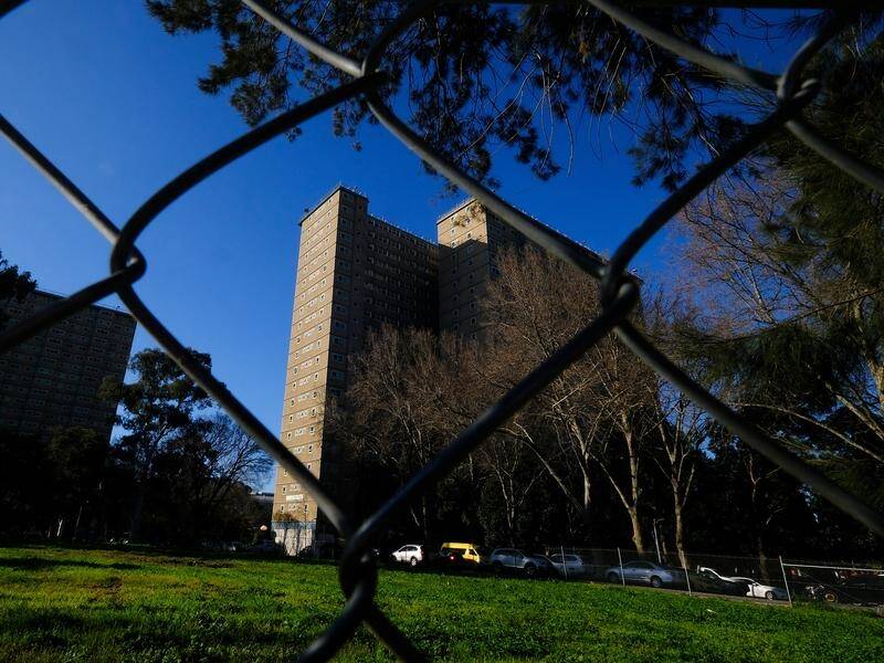 The Victorian government has settled a class action over COVID lockdown measures in nine towers. (Luis Ascui/AAP PHOTOS)