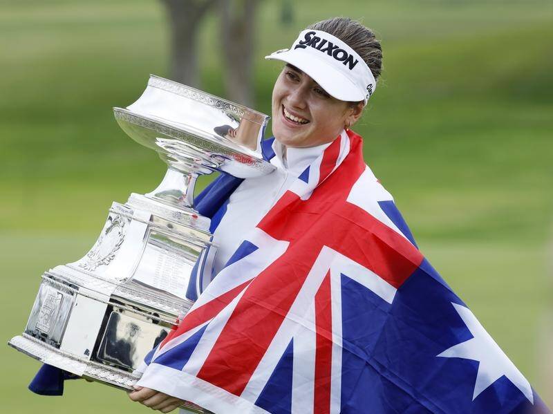 Hannah Green was part of a magnificent day for Australian women's sport. Picture: AP