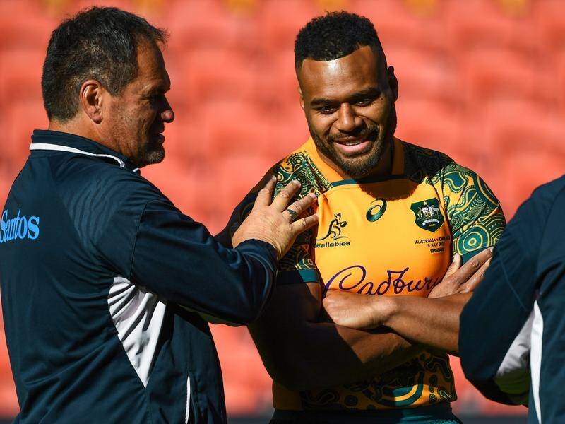 Dave Rennie has defended the call to let Samu Kerevi play in the Sevens despite his serious injury. (Jono Searle/AAP PHOTOS)