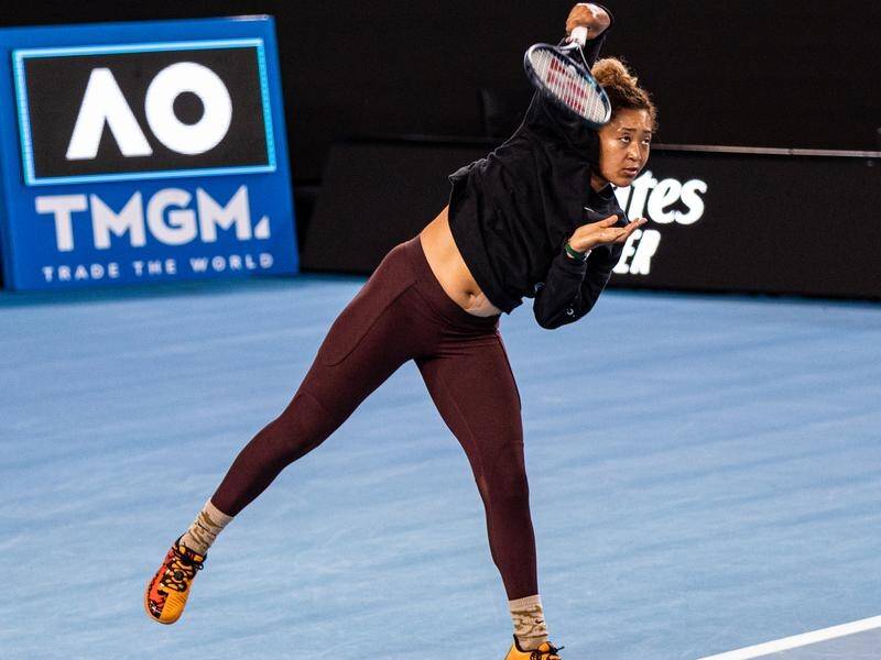 Naomi Osaka is trying to be more relaxed this time in as she defends her Australian Open title.