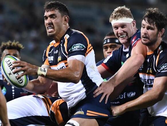 Tall timber: Rory Arnold and Sam Carter will both leave the Brumbies this year.