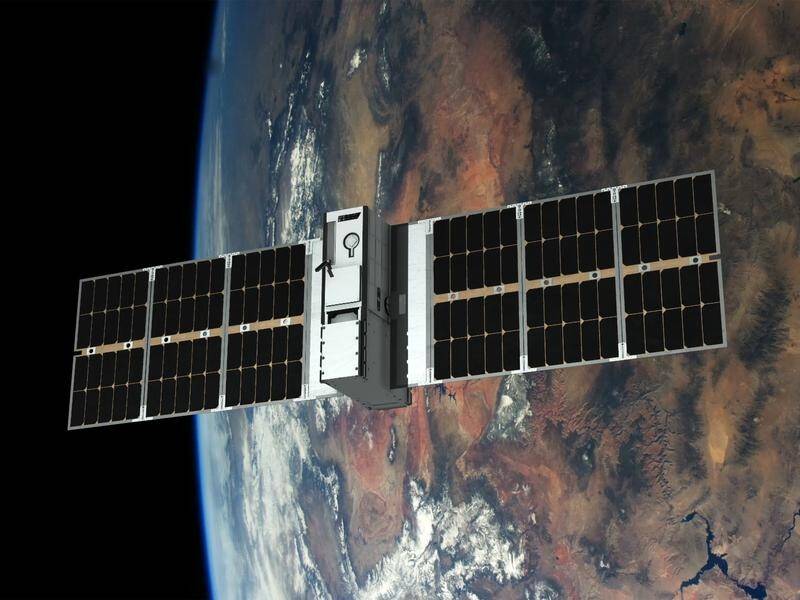 A digital render of one of the 140 nanosatellites being built by Adelaide-based Fleet Space.