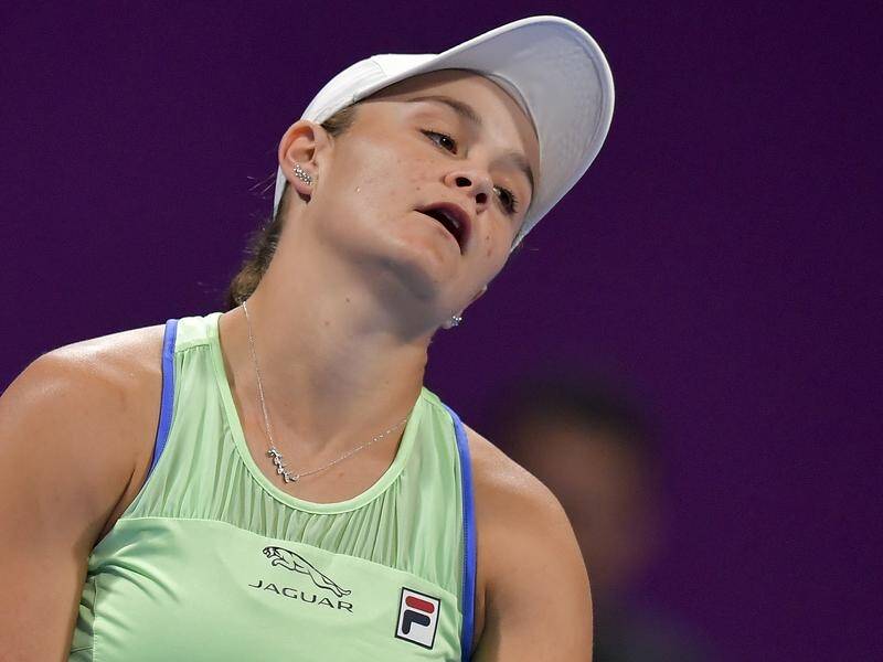 Top seed Ashleigh Barty has lost in the semi-finals of the WTA Qatar Open to Petra Kvitova.