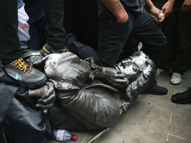 UK protesters pulled down a statue of slave trader Edward Colston during a Black Lives Matter rally.