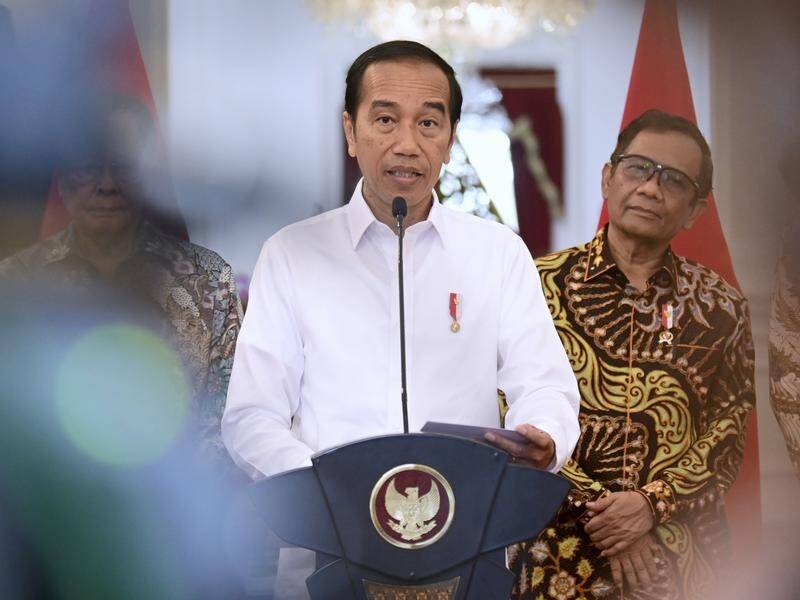 Indonesian President Joko "'Jokowi" Widodo's approval rating among voters is at an all-time high. (AP PHOTO)