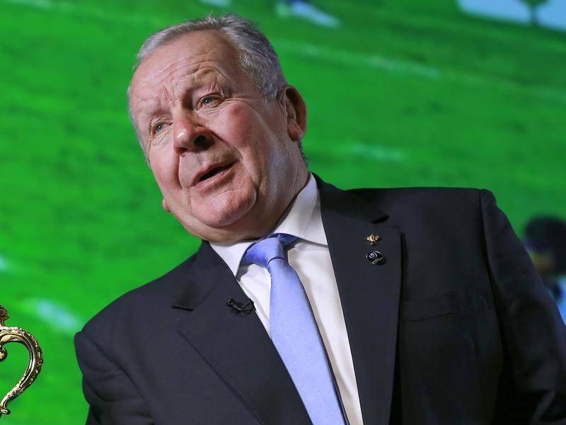 World Rugby chairman Bill Beaumont wants to broaden a trial of lower tackle height in amateur games. (AP PHOTO)