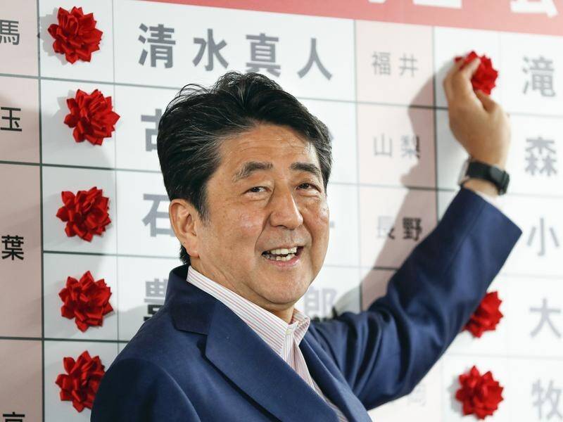 Japanese PM Shinzo Abe has failed to get enough seats to push through changes to the constitution.