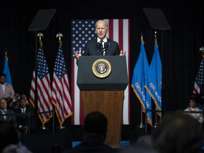 For too long the history of the Tulsa massacre "was told in silence", President Joe Biden says.