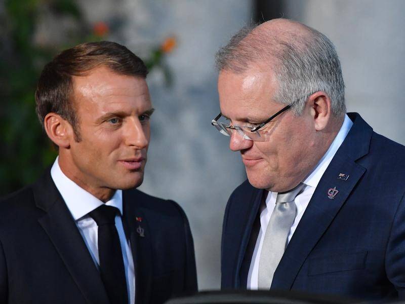 Scott Morrison and French President Emmanuel Macron have a way to go to repair their relationship.
