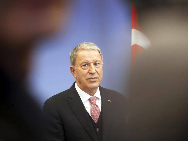 Turkish Defence Minister Hulusi Akar says a planned visit by his Swedish counterpart is cancelled. (EPA PHOTO)