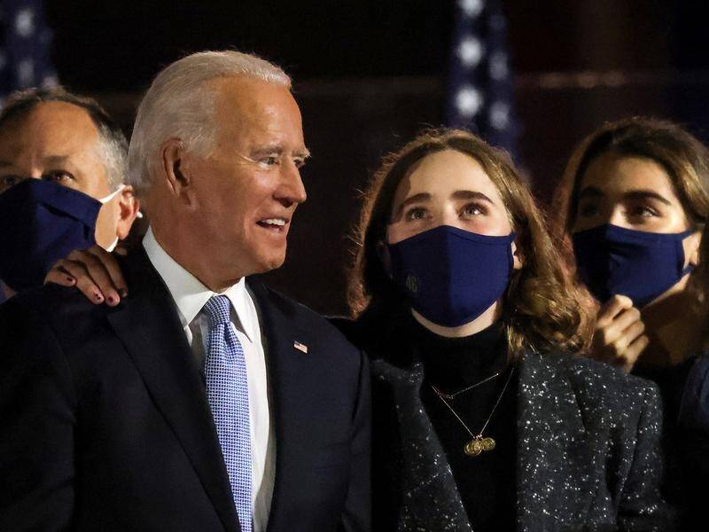 US president-elect Joe Biden has delivered his acceptance speech in Wilmington, Delaware.