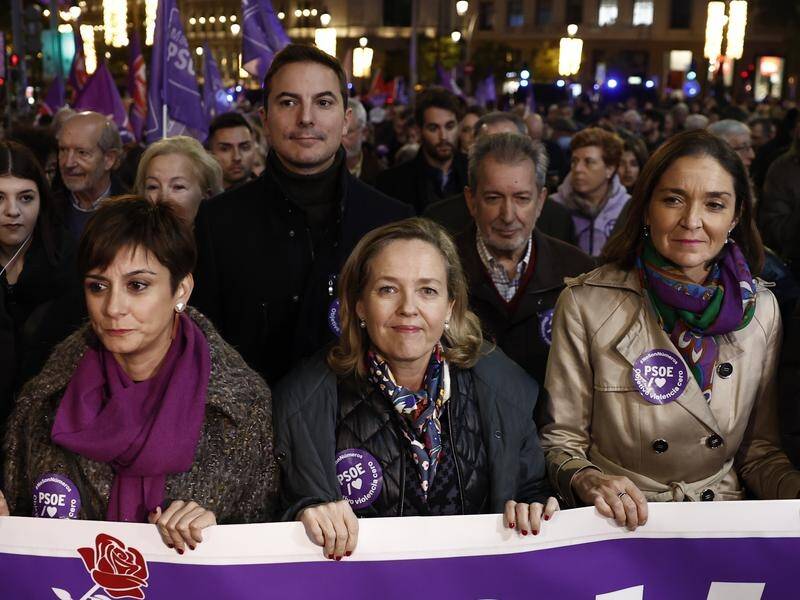 After a spike of fatal domestic violence incidents, Spain says "the time has come to say enough". (EPA PHOTO)