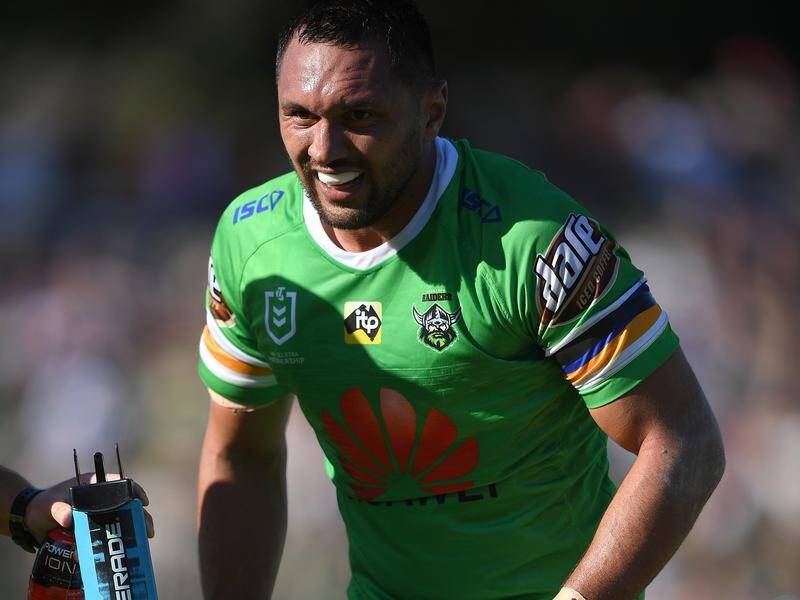 Star Raiders winger Jordan Rapana suffered a rib injury in the NRL loss to Manly.