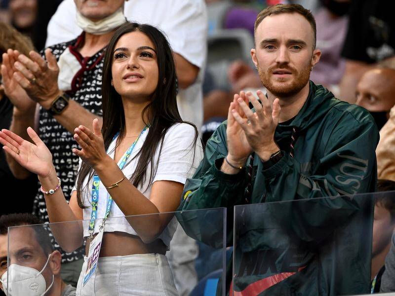 Girlfriend Costeen Hatzi will be among the key allies in Nick Kyrgios's box for the Wimbledon final.