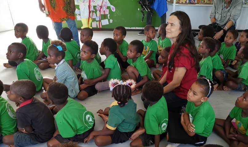 Stephanie Copus-Campbell in PNG. Picture: Supplied