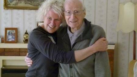 Dr Christine Helliwell with Jack Tredrea, the oldest remaining Z Special veteran at 95. He died in 2018.