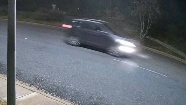 Police picture of a third car seen in the area.