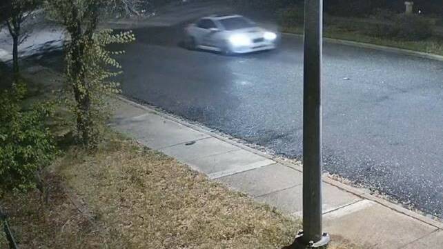 Police picture of another car seen in the area.