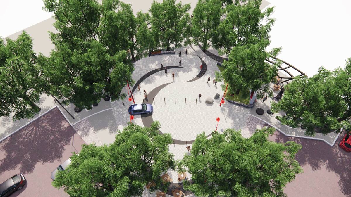 Central plaza as envisaged by the planners. Image: Supplied