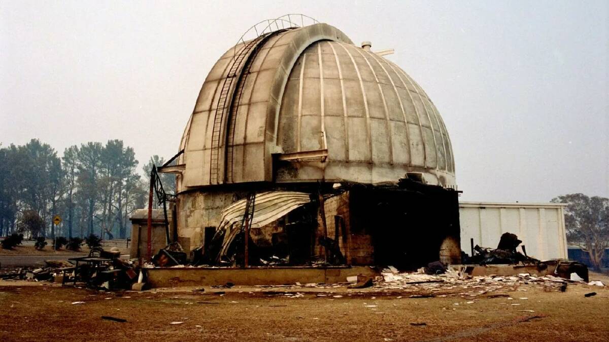 The observatory after the fire. Picture ANU