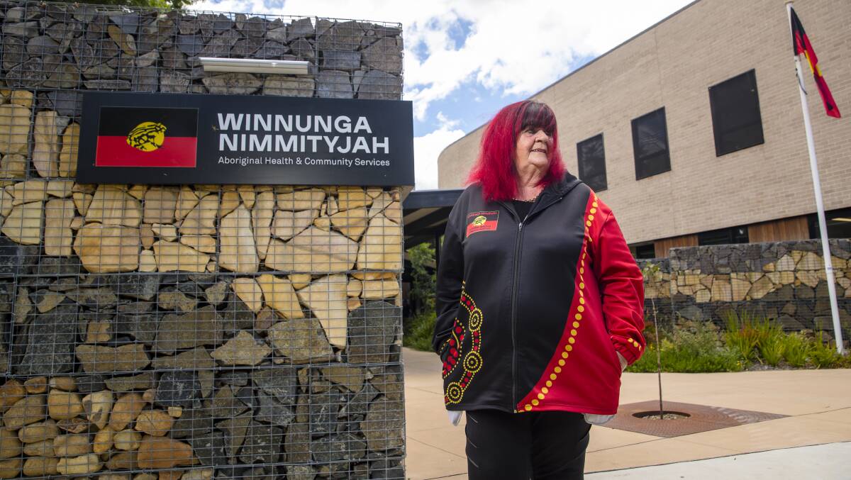 Winnunga Nimmityjah Aboriginal Health and Community Services chief executive Julie Tongs at the new centre. Picture by Keegan Carroll