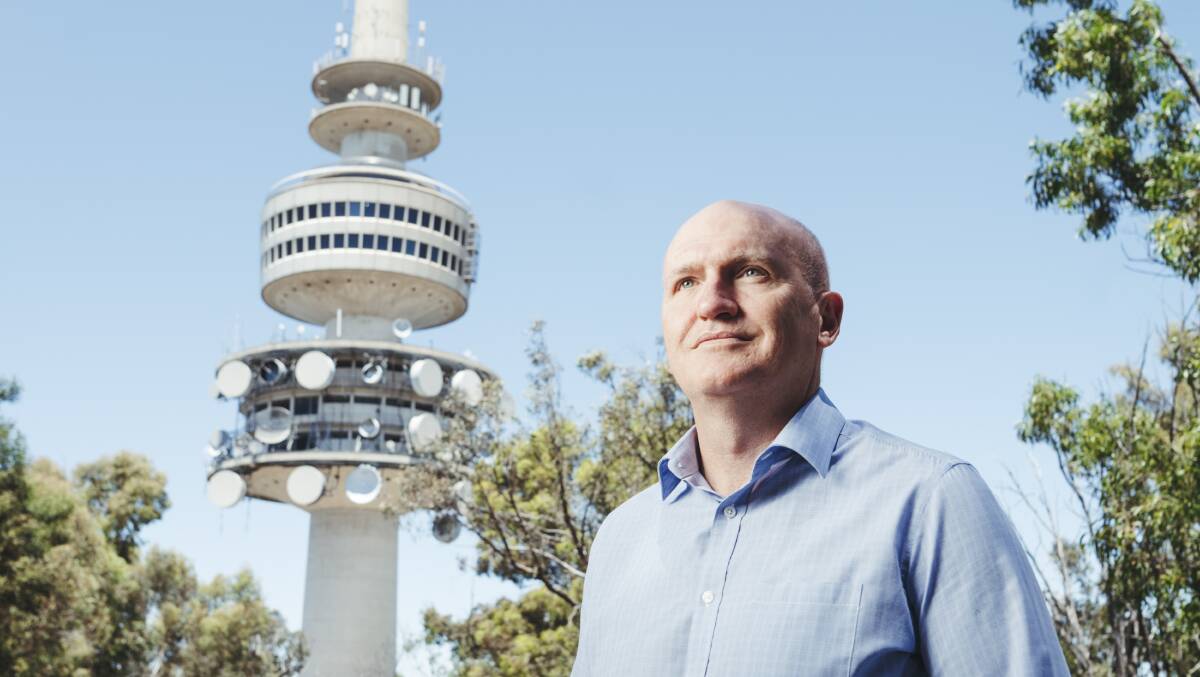 Telstra general manager for ACT and southern NSW, Chris Taylor. Picture: Dion Georgopoulos