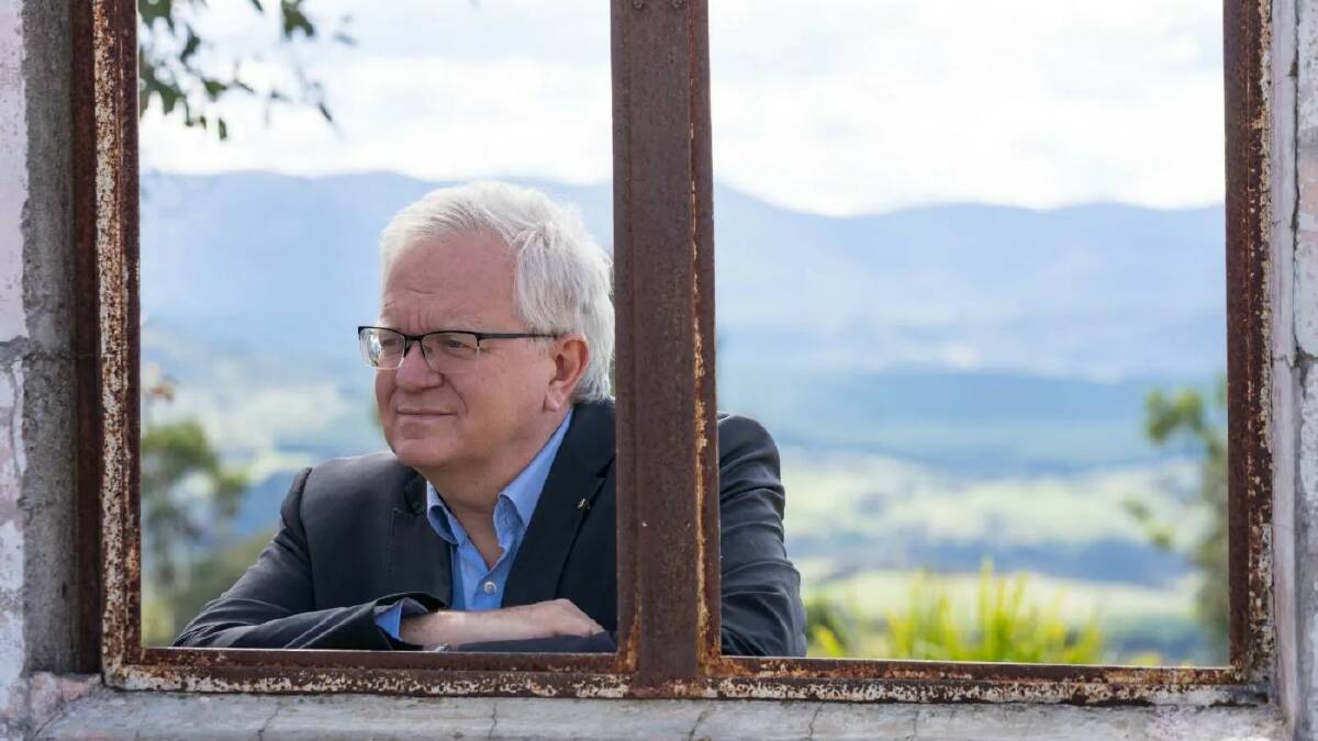 Professor Brian Schmidt revisits the site 20 years later. Picture Nic Vevers/ANU