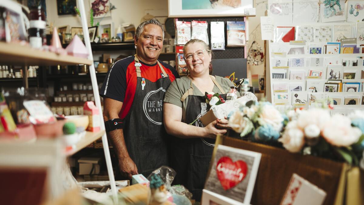 Owners of The Markets Wanniassa Fiona and James Lester reinvented the business. Picture: Dion Georgopoulos
