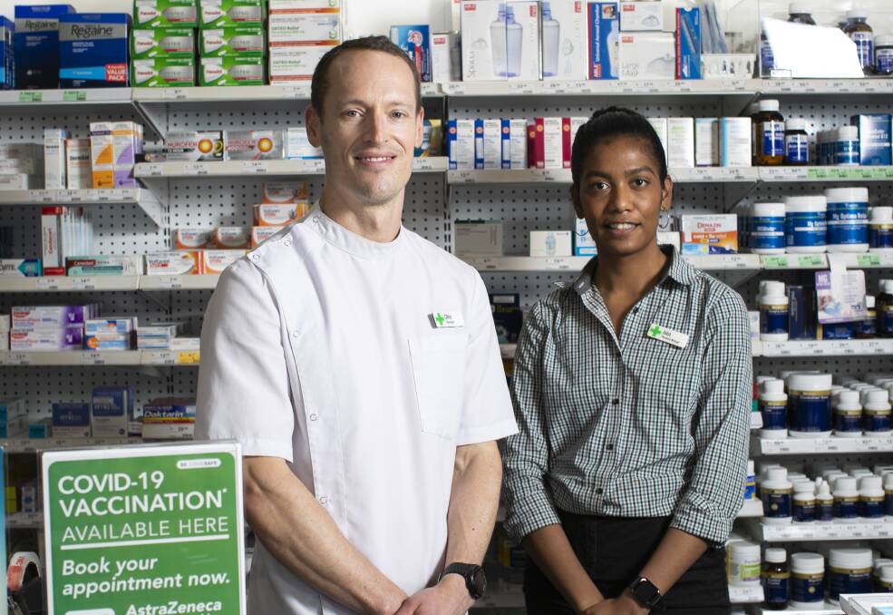 Julia Tirkey and Chris Lawler of The Pharmacy on Northbourne. Picture: Keegan Carroll