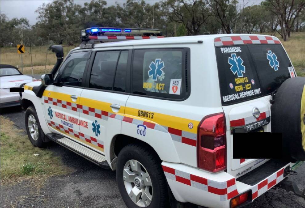 The "mock ambulance". Picture: supplied by NSW Health Care Complaints Commission