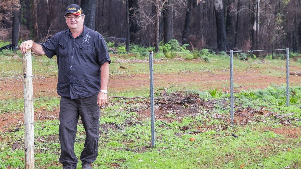Avocado farmer Max Rudd pictured in the fields he protected during February's Northcliffe bushfires. Photo: Ashley Pearce. 