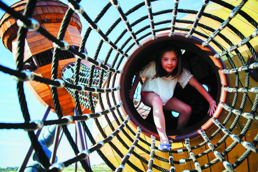 Adventurous equipment, like POD playground, are great for keeping kids entertained over the holidays. Picture file