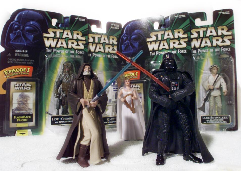 Star Wars action figures.