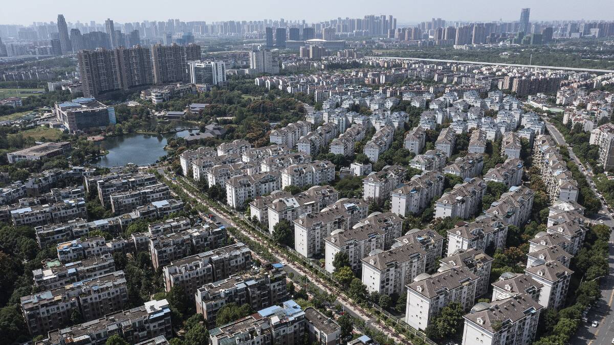 The Evergrande Changqing community in Wuhan. Evergrande, China's largest property developer, is facing a liquidity crisis. Picture: Getty Images