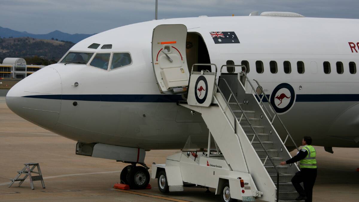 A RAAF 737 Boeing business jet special purpose aircraft. Picture: Department of Defence