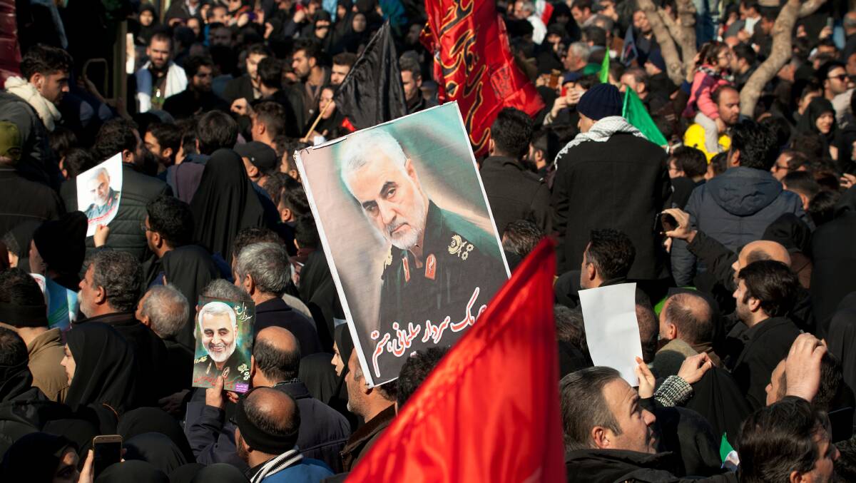 The funeral of Iranian Major-General Qassem Suleimani. Picture: Shutterstock