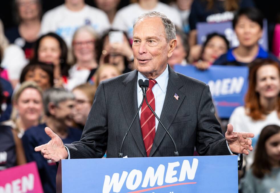 Former New York mayor Michael Bloomberg has spent hundreds of millions of dollars on advertising, but has floundered during his two debates. Picture: Shutterstock