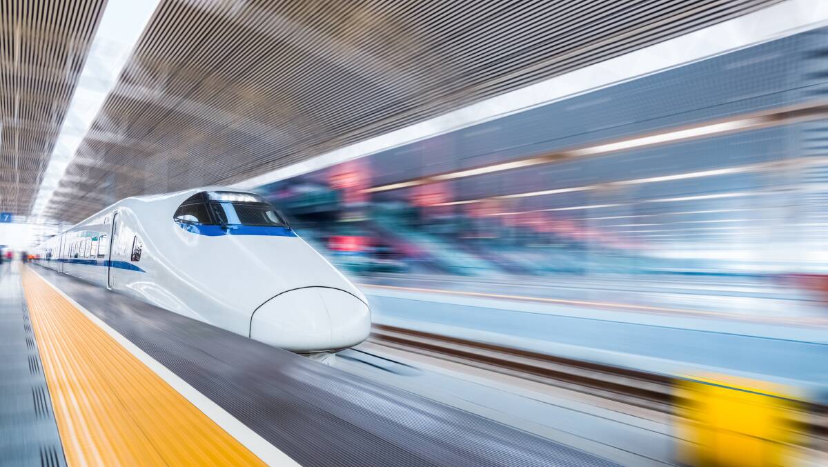 High-speed rail linking Australia's east coast capital cities and major regional centres has long been a discussion point in political circles, but little real progress has been made. Picture: Shutterstock