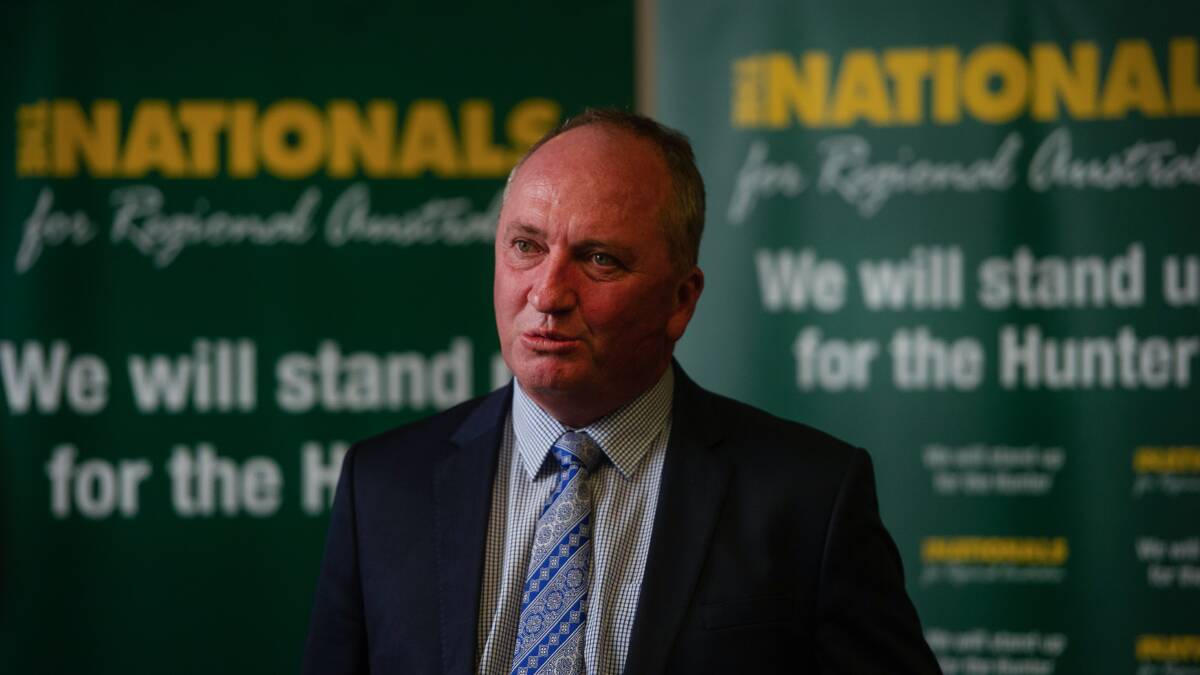 National Party leader and Deputy Prime Minister Barnaby Joyce. Picture: Marina Neil