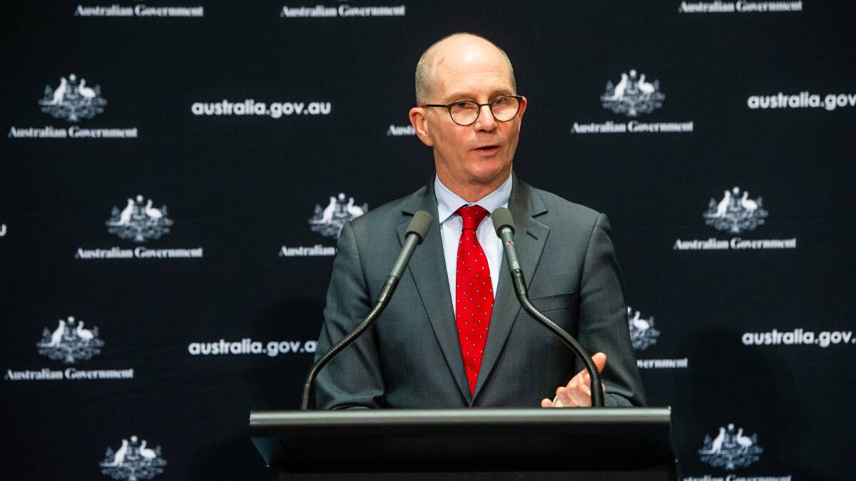 Chief medical officer Paul Kelly moved swiftly on Wednesday to defuse criticisms of the vaccine and its planned rollout. Picture: Karleen Minney