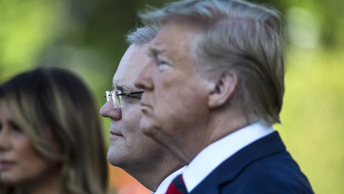 US President Donald Trump says he has a "special bond" with Scott Morrison. Picture: Getty Images