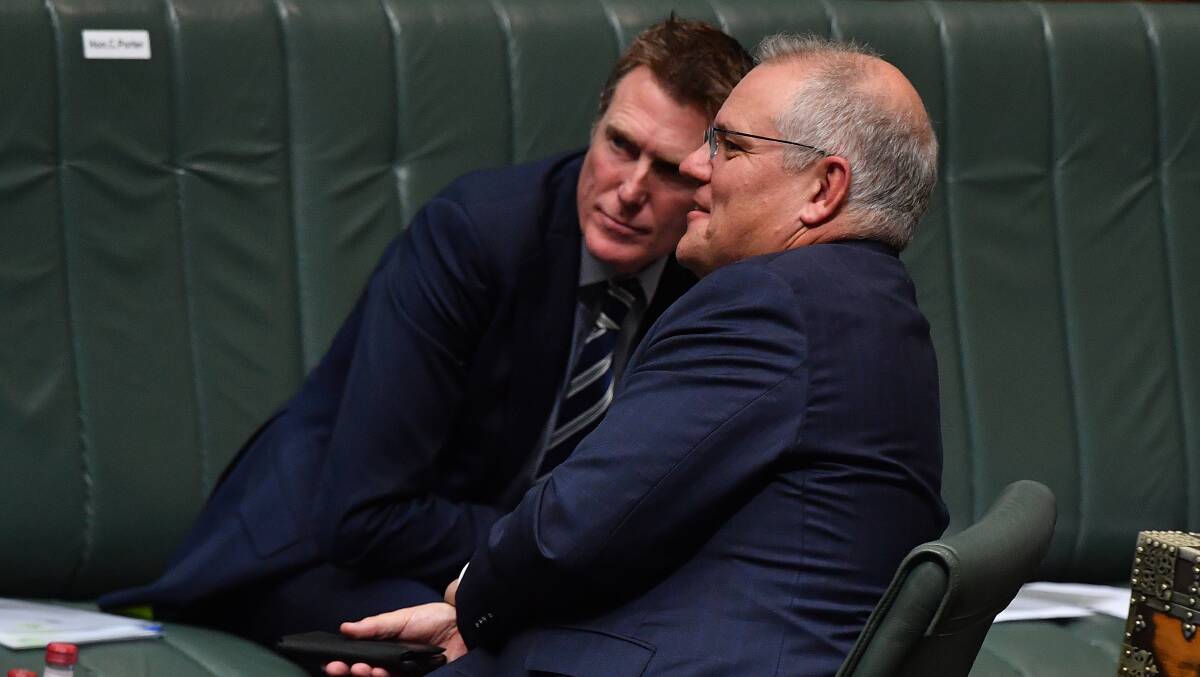 Scott Morrison has so far thrown his support behind Attorney-General Christian Porter. Picture: Getty Images