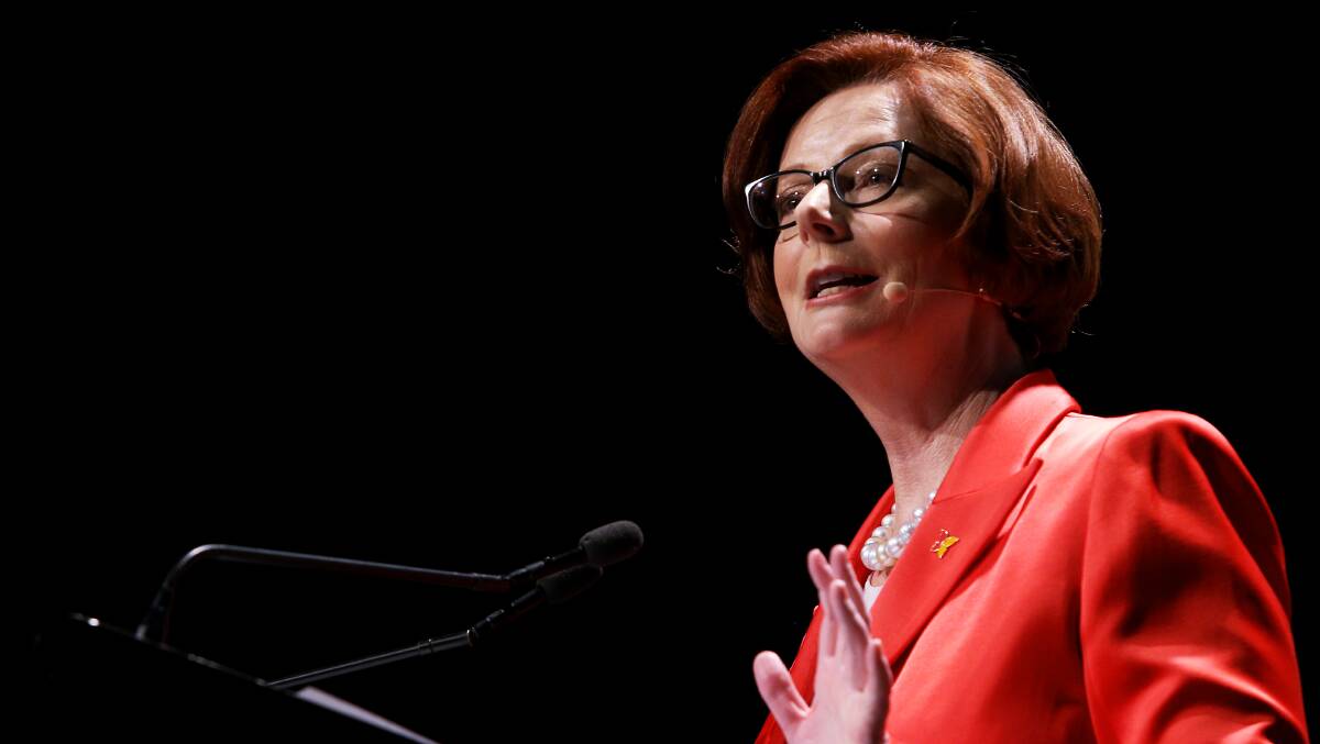 Julia Gillard, among other accomplishments, challenged the received helplessness we seem to have accepted on climate policy. Picture: Getty Images