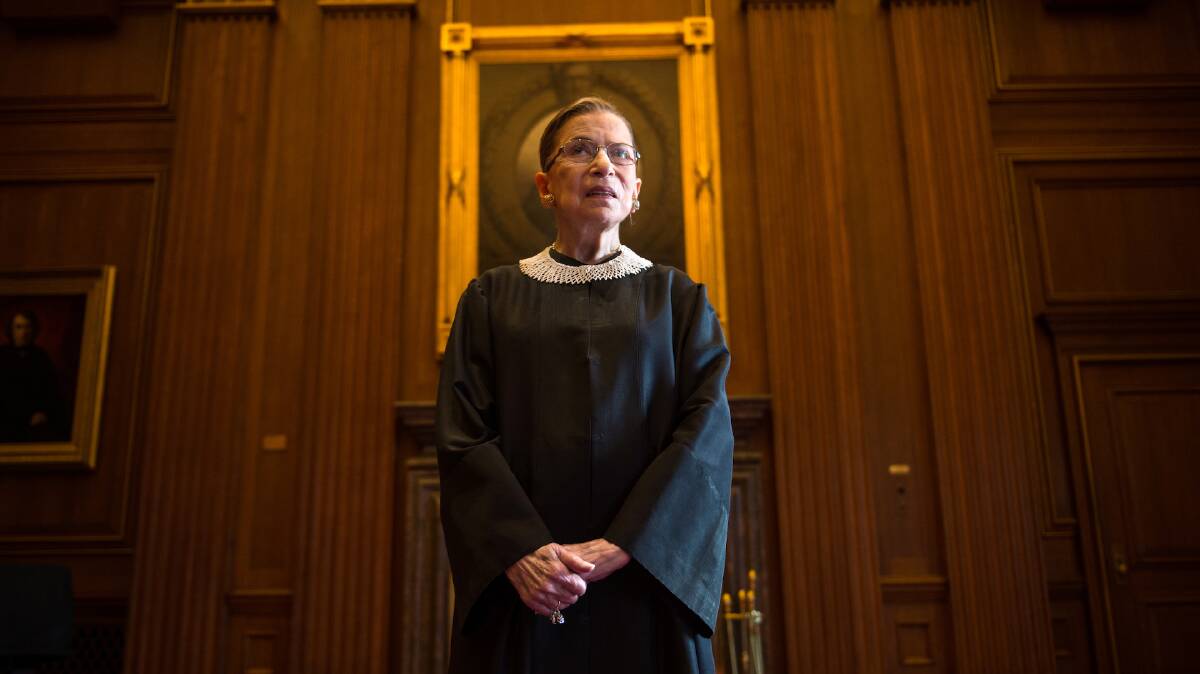 Supreme Court Justice Ruth Bader Ginsburg was a giant of American public life in more ways than one. Picture: Getty Images