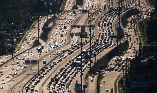The 26-lane Katy Freeway in Houston, Texas. Picture: Wikimedia Commons